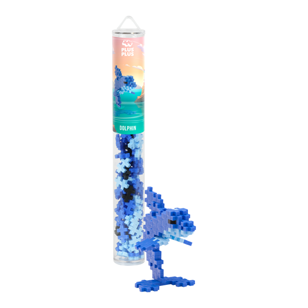 PLUS-PLUS DOLPHIN / 100 PCS TUBE - Image 1