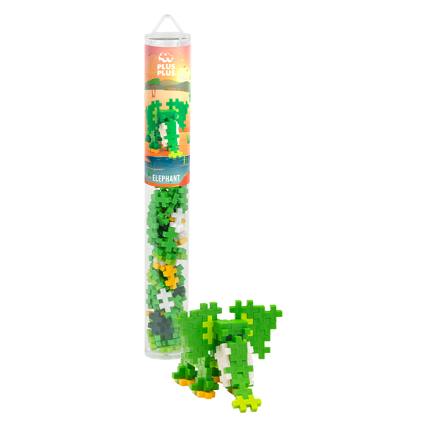 PLUS-PLUS ELEPHANT / 100 PCS TUBE - Image 1