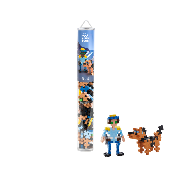 PLUS-PLUS POLİCE / 100 PCS TUBE - Image 1