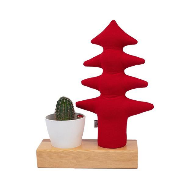 Kayigo Flowery Saksılı Notluk - Kırmızı Çam - Image 1