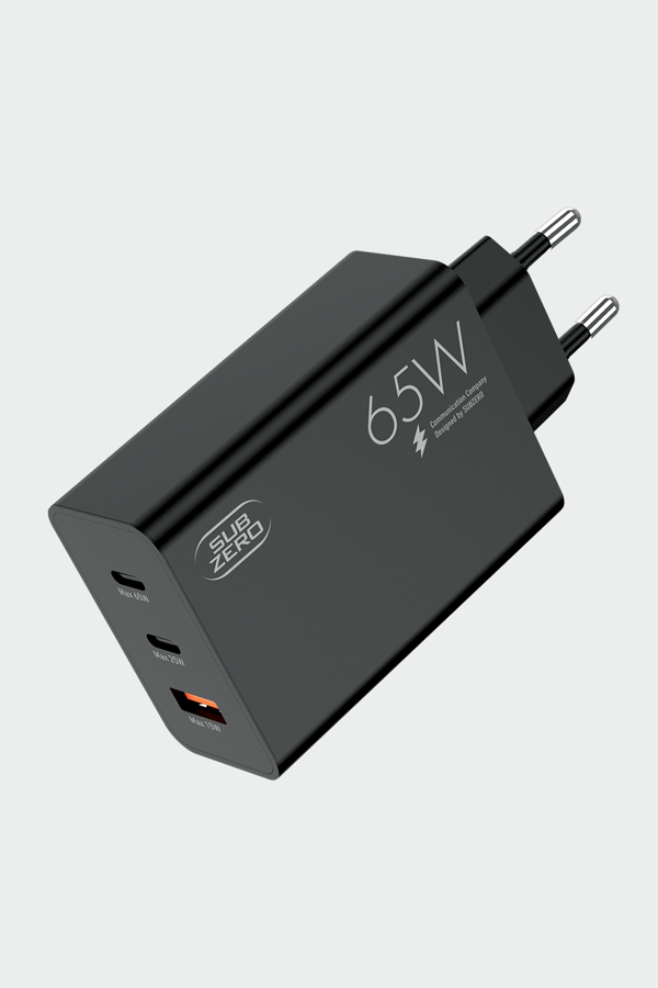 Subzero SG87 65W PD+PD+USB Turbo Hızlı Şarj Adaptörü - Image 1