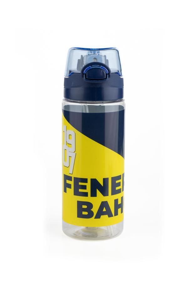Fenerbahçe Lisanslı Arma Desenli 500 ML Pipetli Matara Suluk - Image 1