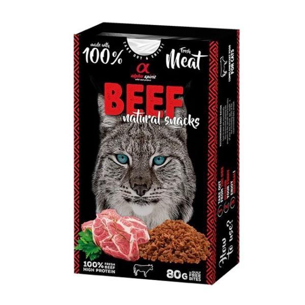 Alpha Spirit Natural Atıştırmalık Sığır Etli Kedi Ödülü 80 Gr - Image 1