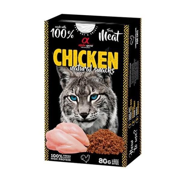 Alpha Spirit Natural Atıştırmalık Tavuk Etli Kedi Ödülü 80 Gr - Image 1