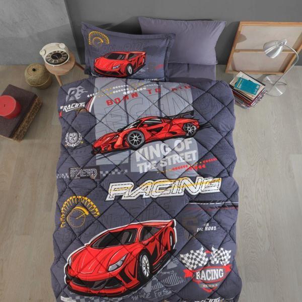 Clasy Tek Kişilik Ranforce Genç Desen Uyku Seti Racing Team - Image 1