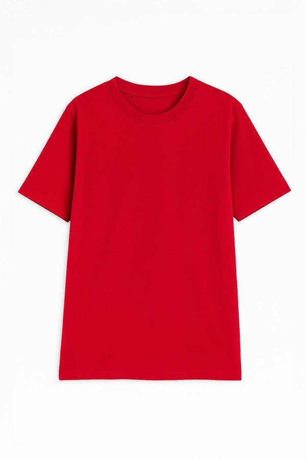 Erkek %100 Pamuk Basic T-shirt - Image 1
