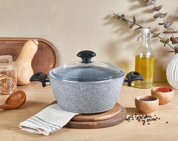 Falez Granit Derin Tencere 24 CM - Image 1