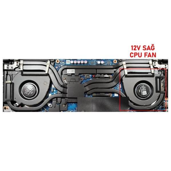 Asus TUF Dash F15 FX517Z Serisi Notebook Cpu Fanı / Ver.2 L - 12V - Image 1