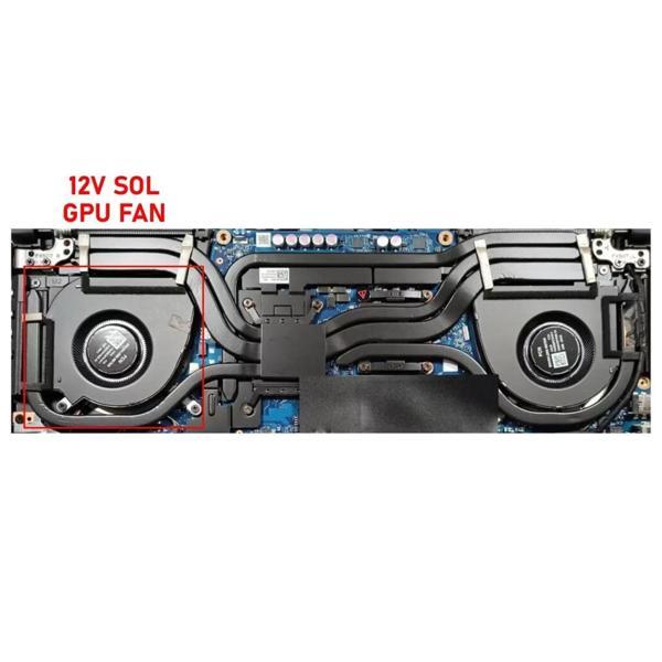 Asus TUF Dash F15 FX517Z Serisi Notebook Gpu Fanı / Ver.2 R - 12V - Image 1