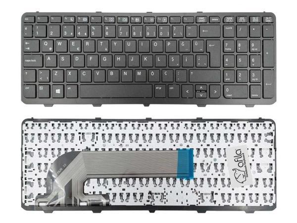 HP 450 G0, 450 G1, 455 G2 Notebook Klavyesi (Siyah TR) Çerçeveli / KL0878WF - Image 1
