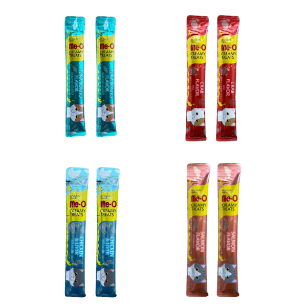 Me-O Karışık Sıvı Kedi Ödülü 15 Gr (8 Adet) - Image 1