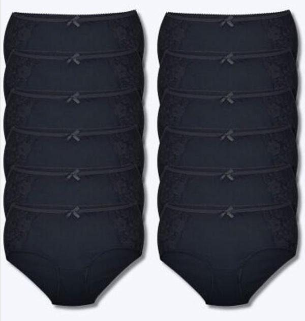 Tutku Elit 12' li Bayan Yanı Dantelli Bato Bikini Külot 2401 - Image 1