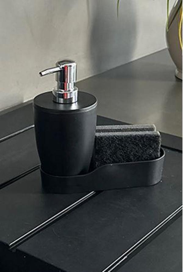 Siyah Pure Mutfak Sıvı Sabunluk M-E91-06 - Image 1
