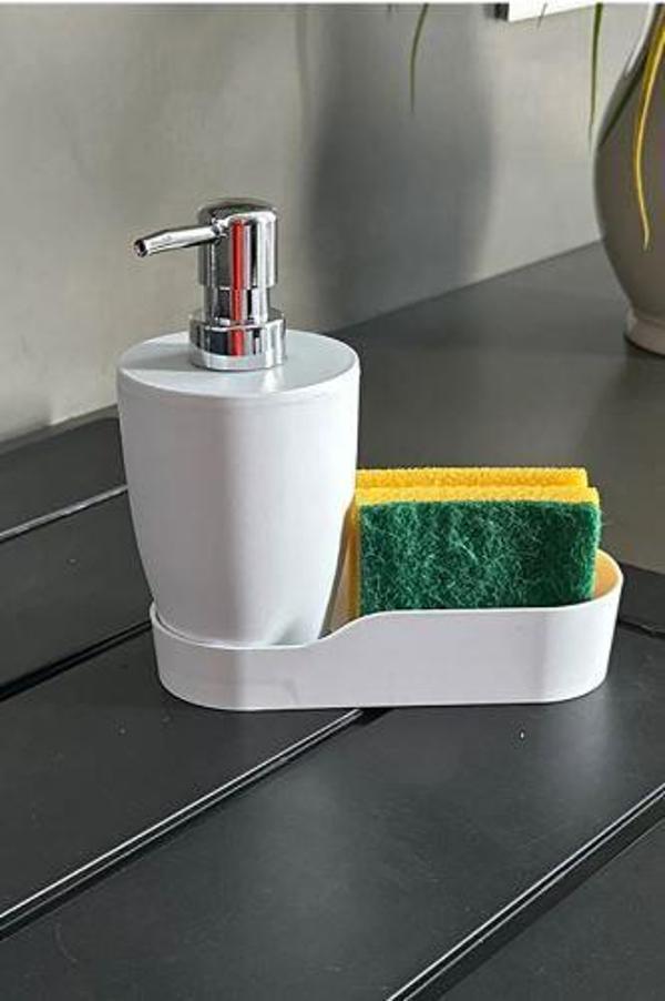 Beyaz Pure Mutfak Sıvı Sabunluk M-E91-01 - Image 1