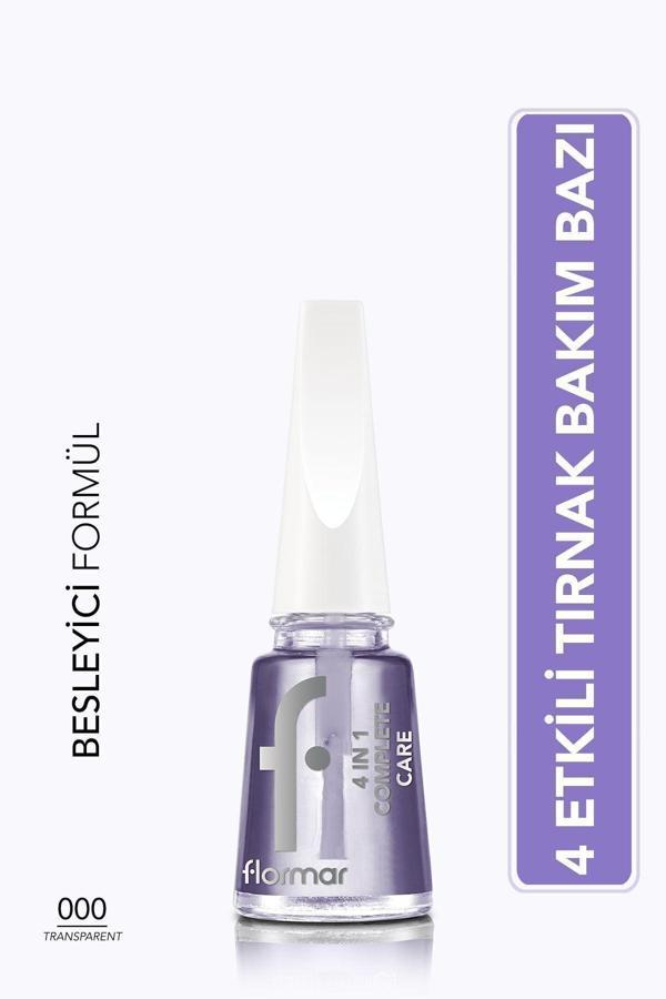 Flormar 4 In 1 Complete Care 4 Yönlü Bakım Sunan Oje Bazı/Tırnak Cilası 000 - Image 1