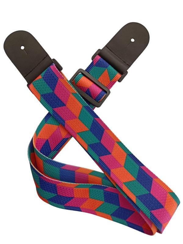Rj200-C5 Gitar Askısı Deluxe Guitar Strap Deri Başlıklı 2 Katlı - Image 1