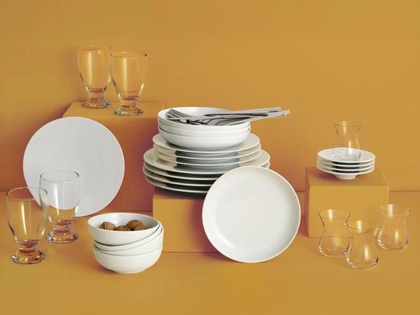 Porland Ocean 4 Kişilik Beyaz 40 Parça Başlangıç Seti 04POR035856 - Image 1