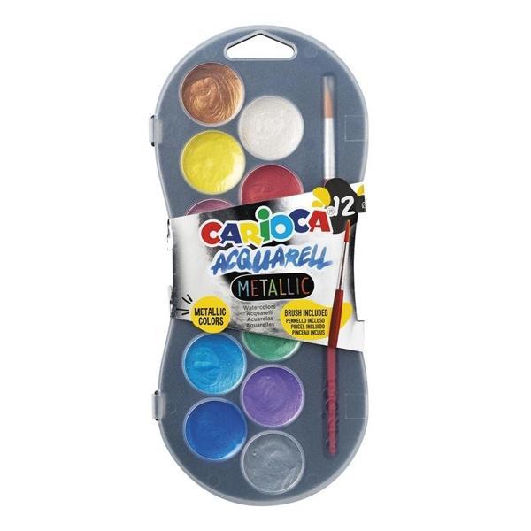 CARİOCA SULU BOYA 30 MM.12'Lİ METALİK - Image 1