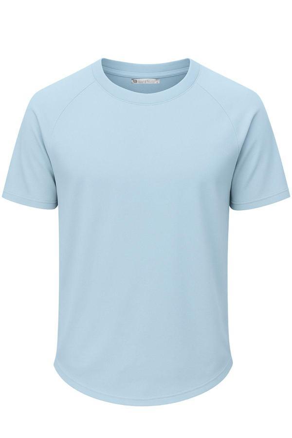 Ghassy Co. Erkek Reglan Oval Kesim %100 Pamuk Yumuşak Dokulu Bisiklet Yaka T-shirt - Image 1