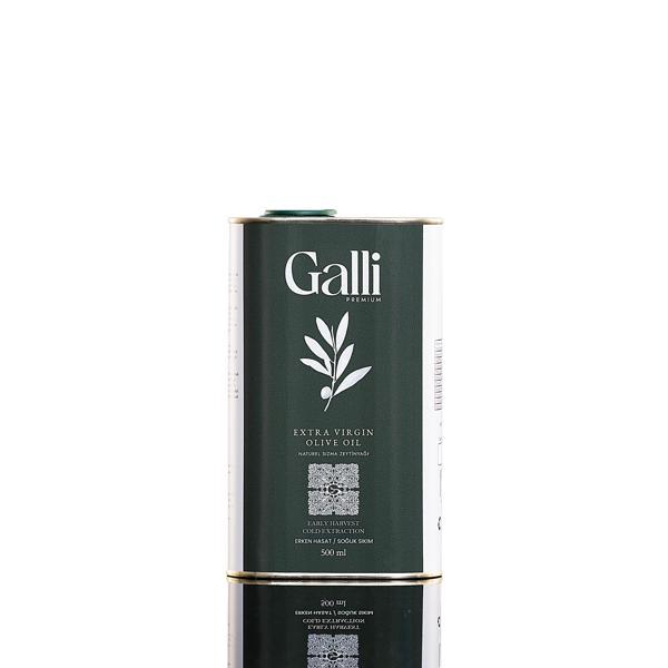 Galli Premium Soğuk Sıkım Natürel Sızma Zeytinyağı 500 ml - Erken Hasat - Image 1