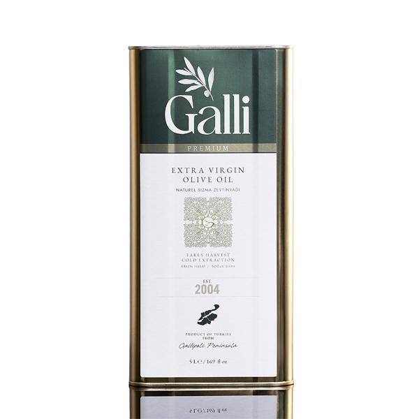 Galli Premium 5 Litre Teneke Soğuk Sıkım Zeytinyağı - Image 1