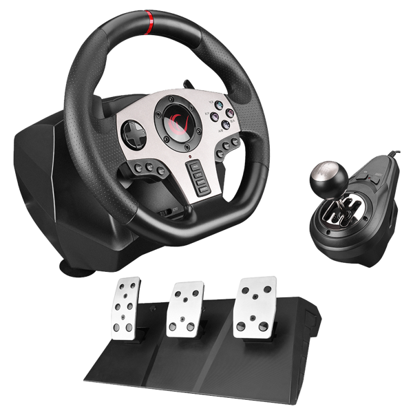 Rampage V902 PS3/PS4/PC/XBOXONE/XBOX360 /SWITCH 3 Pedallı -El Vitesli Gaming Oyuncu Direksiyonu - Image 1
