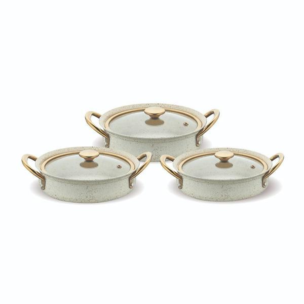 FMS EFSANE GRANİT OMLET SET BEJ - Image 1