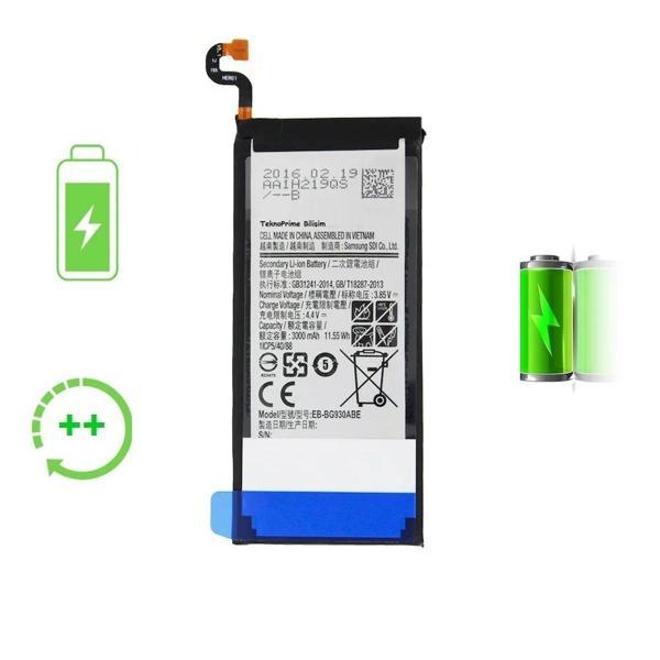  Samsung Galaxy S7 G930F ile Uyumlu Güclendirilmis İthal Pil Batarya - Image 1