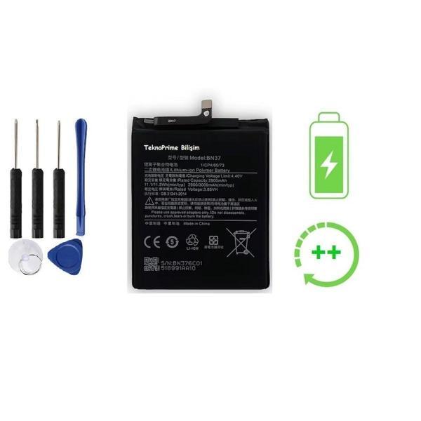 Xiaomi Redmi 6A İle Uyumlu Güclendirilmiş İthal Pil Batarya BN37 - Image 1