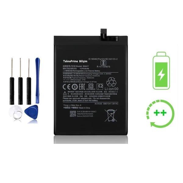 Xiaomi Redmi K40 Pro İle Uyumlu Güclendirilmiş İthal Pil Batarya BM4Y - Image 1
