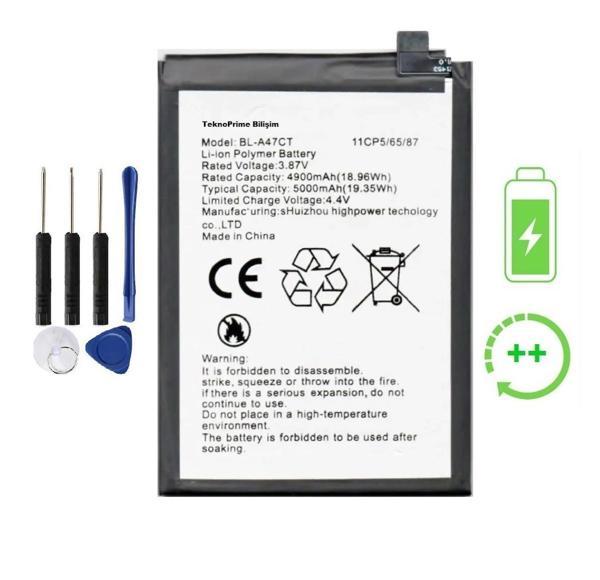 General Mobile Gm 23 İle Uyumlu Güçlendirilmiş İthal Pil Batarya Bl-a47ct - Image 1