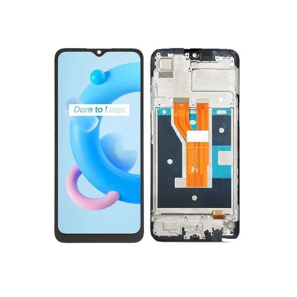 Oppo Realme C21 ile Uyumlu Lcd Ekran Dokunmatik Çıtalı Rmx3201 - Image 1