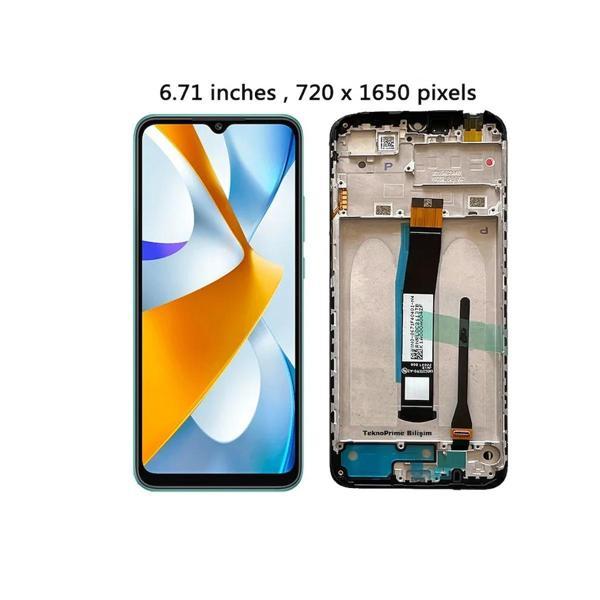 Xiaomi Poco C40 ile Uyumlu Oled Ekran Dokunmatik Çıtalı 220333QPG - Image 1