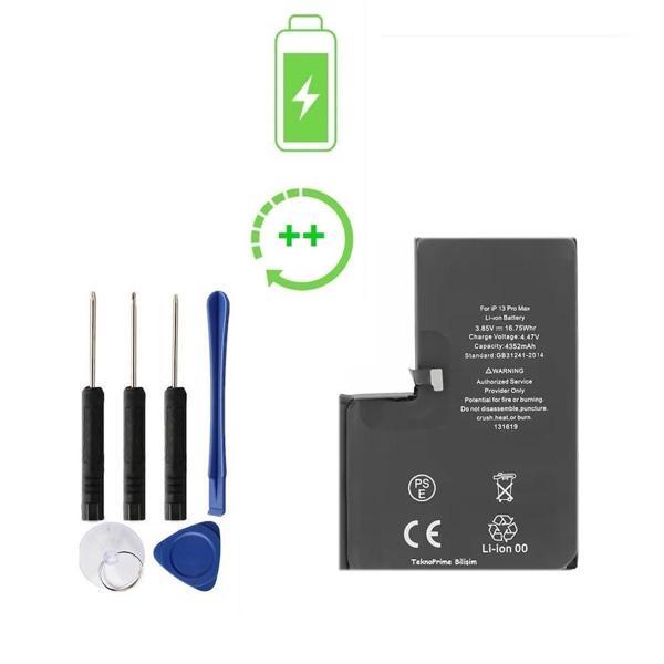 İphone 13 Pro Max İle Uyumlu Güclendirilmis İthal Pil Batarya - Image 1