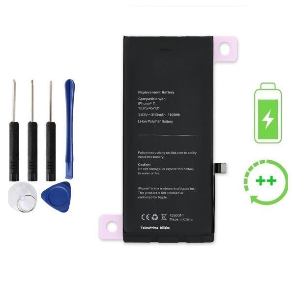 İphone 11 İle Uyumlu Güclendirilmis İthal Pil Batarya - Image 1