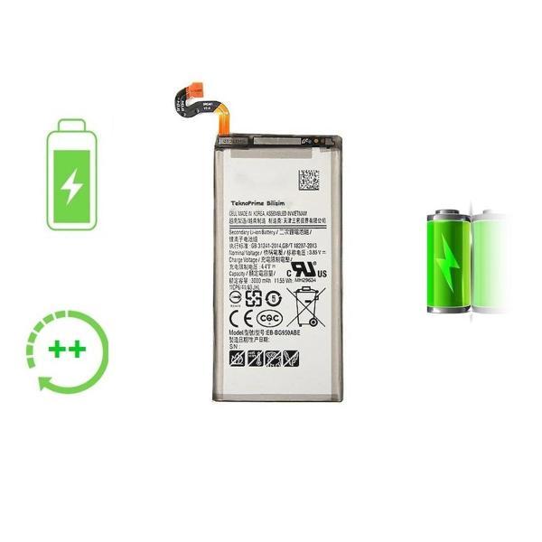  Samsung Galaxy S8 G950F ile Uyumlu Güclendirilmis İthal Pil Batarya - Image 1