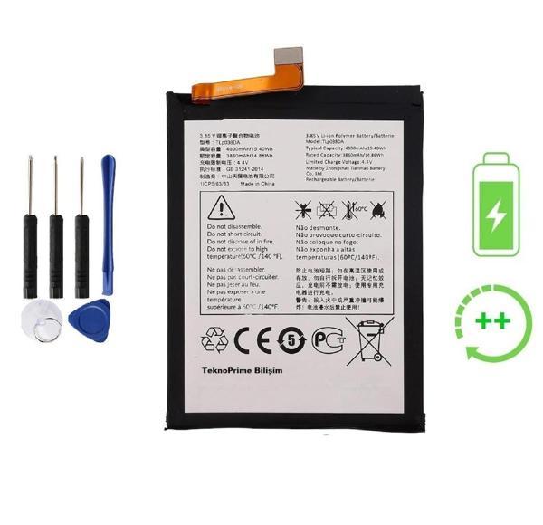 Tcl 20e İle Uyumlu Güçlendirilmiş İthal Pil Batarya 6125D TLp038DA - Image 1