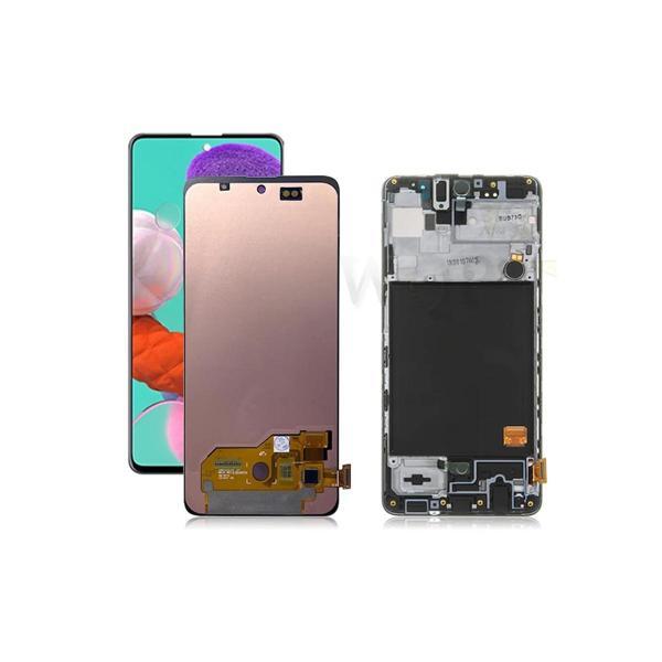 Samsung Galaxy A51 A515F İle Uyumlu Lcd Ekran Dokunmatik Dar Ekran Çıtalı - Image 1