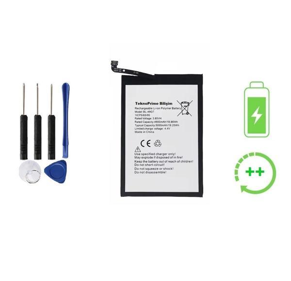 Tecno Spark 8P İle Uyumlu Güçlendirilmiş İthal Pil Batarya KG7 BL-49GT - Image 1