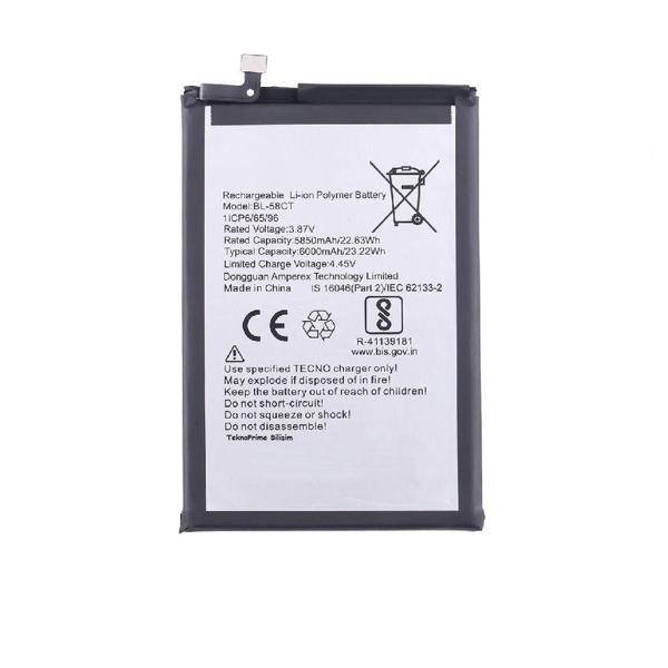 Tecno Spark 7 ile Uyumlu İthal Pil Batarya KF6j KF6n BL-58CT - Image 1
