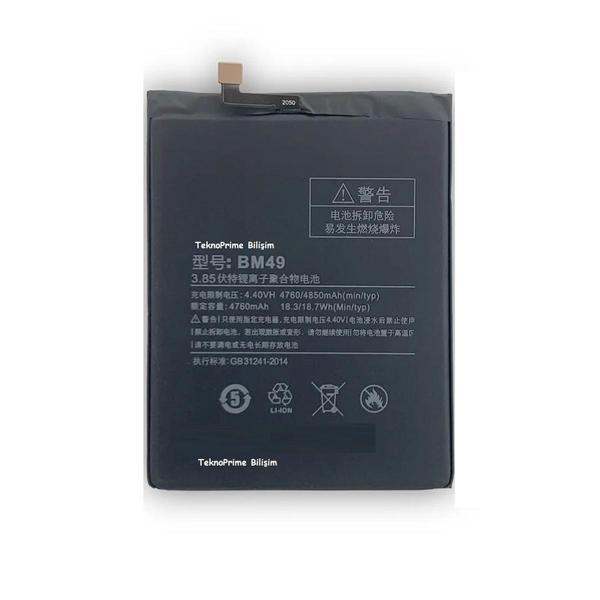 Xiaomi Mi Max 1 ile Uyumlu İthal Pil Batarya BM49 - Image 1
