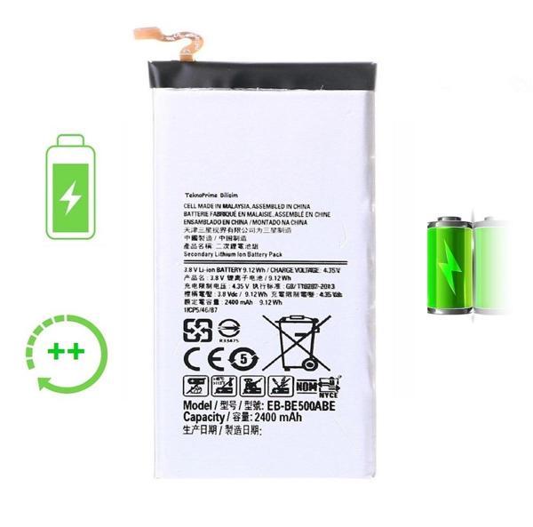  Samsung Galaxy E5 E500F ile Uyumlu Güclendirilmis İthal Pil Batarya - Image 1