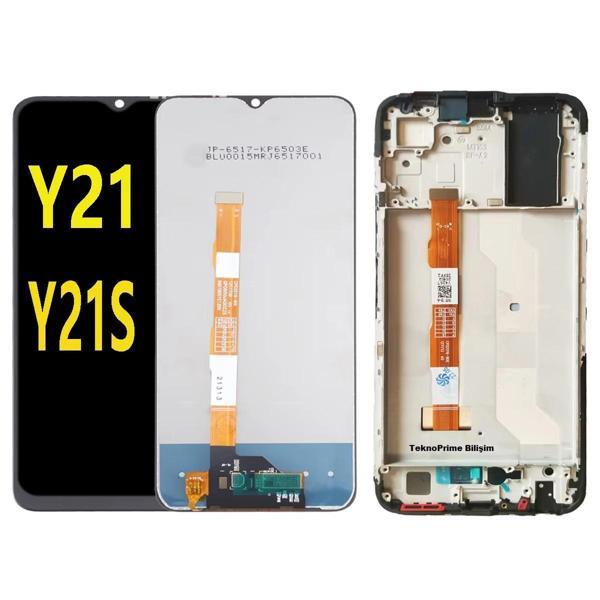 Vivo Y21S ile Uyumlu Lcd Ekran Dokunmatik Çıtalı V2110 - Image 1