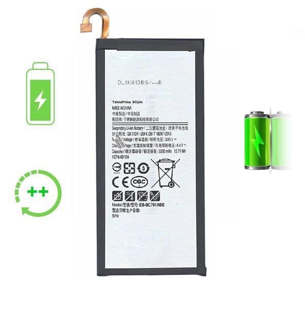  Samsung Galaxy C7 Pro C7010 ile Uyumlu Güclendirilmis İthal Pil Batarya - Image 1