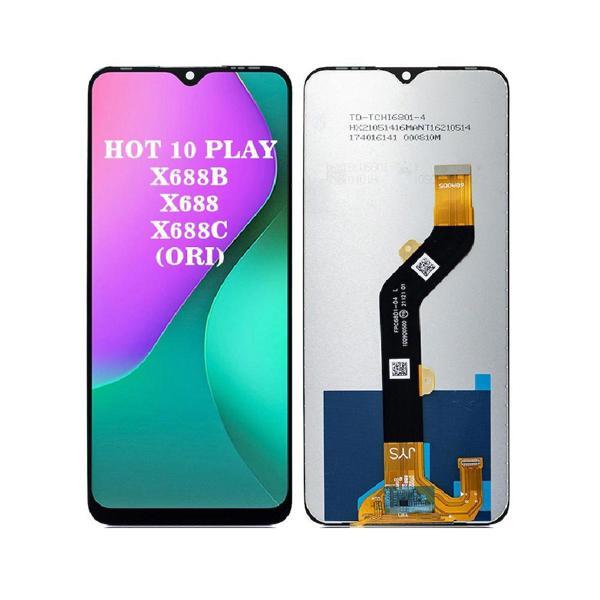 infinix Hot 10 Play ile Uyumlu Lcd Ekran Dokunmatik X688 - Image 1