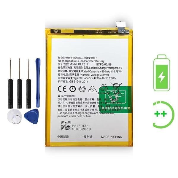 Oppo A15 İle Uyumlu  Güclendirilmis İthal Pil Batarya BLP817 - Image 1