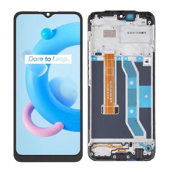 Oppo Realme C15 ile Uyumlu Lcd Ekran Dokunmatik Çıtalı Rmx2180 - Image 1
