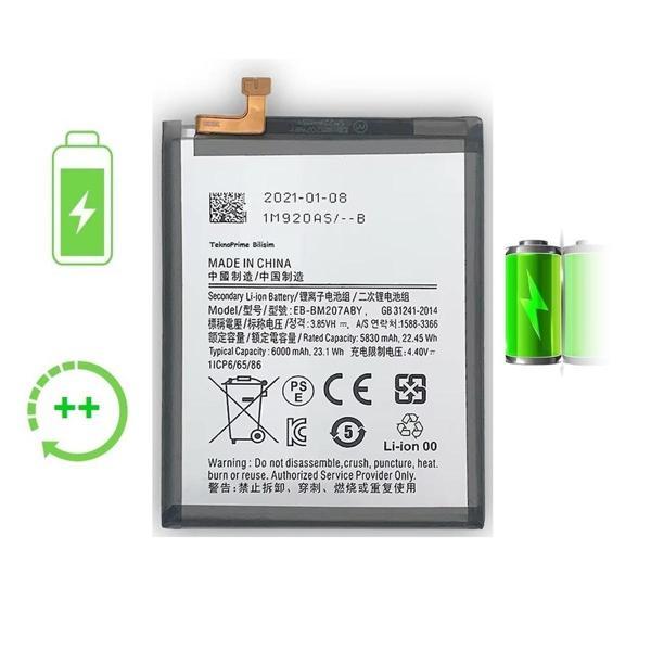  Samsung Galaxy M31 M315F ile Uyumlu Güclendirilmis İthal Pil Batarya - Image 1
