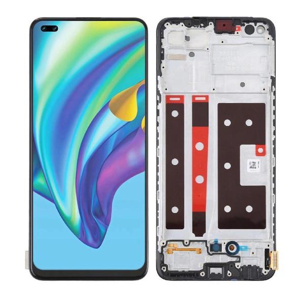 Oppo Reno 4 Lite TFT ile Uyumlu Lcd Ekran Dokunmatik Çıtalı Cph2125 (Parmak İzi Çalışmaz) - Image 1