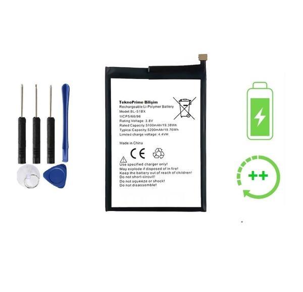 İnfinix Hot 10 İle Uyumlu  Güclendirilmis İthal Pil Batarya x682 BL-51BX - Image 1